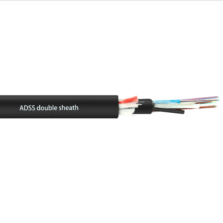 ADSS Double-Jacket, 2-288 núcleos, cable óptico autoportante