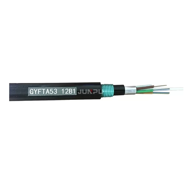 GYFTA53 Non-metallic Strength member Armored Fiber Cable  G652D/G655 ，  Armored 