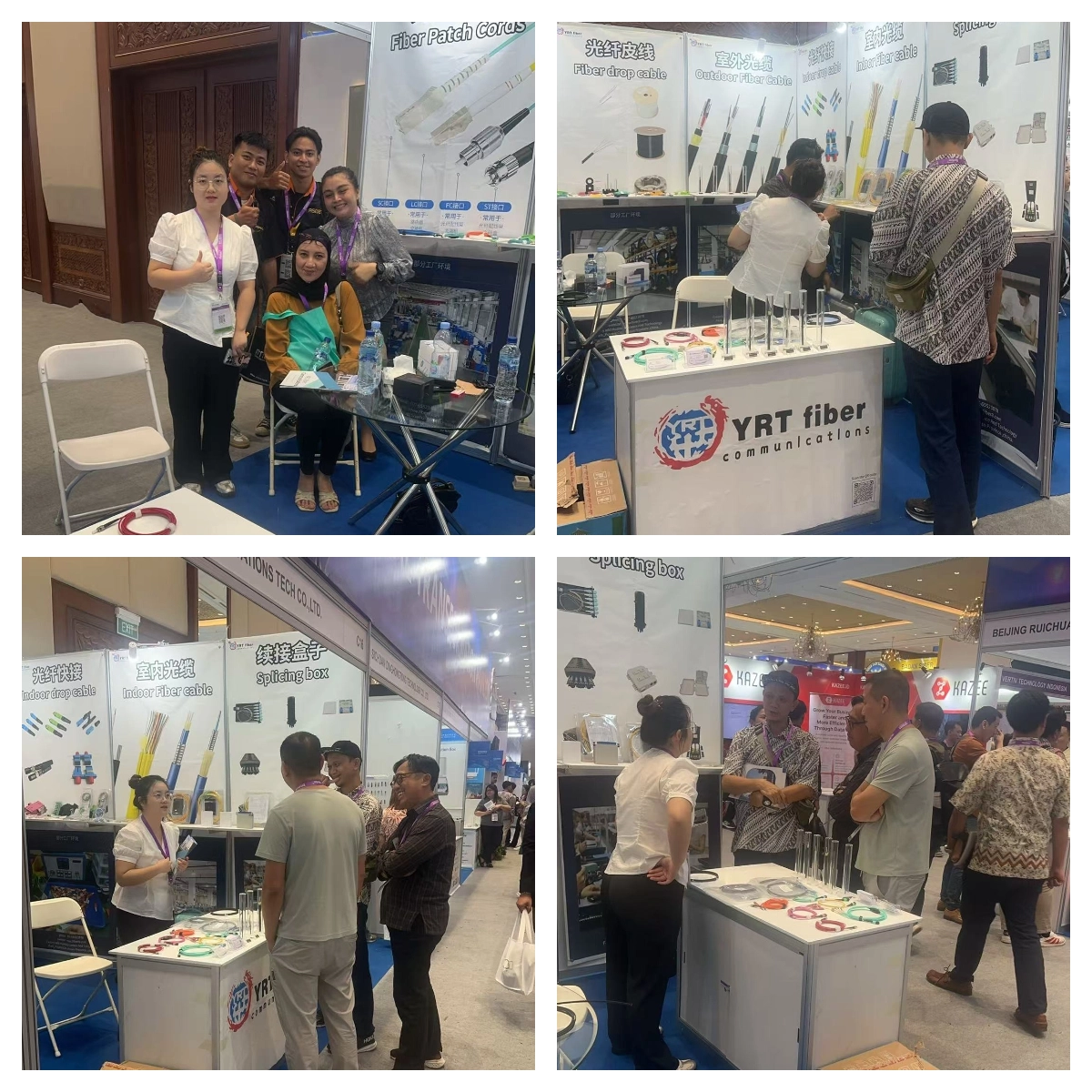 2025.8.6 -8.7 شارك Yuruitong في موقع معرض صناعة كابلات الألياف البصرية الإندونيس