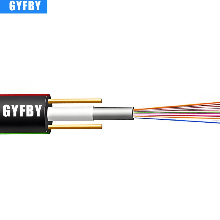 GYFBY/GYFXY 2/4/8/12 cores fiber optic cable G652D/G655C/G657A  Elliptical flat 