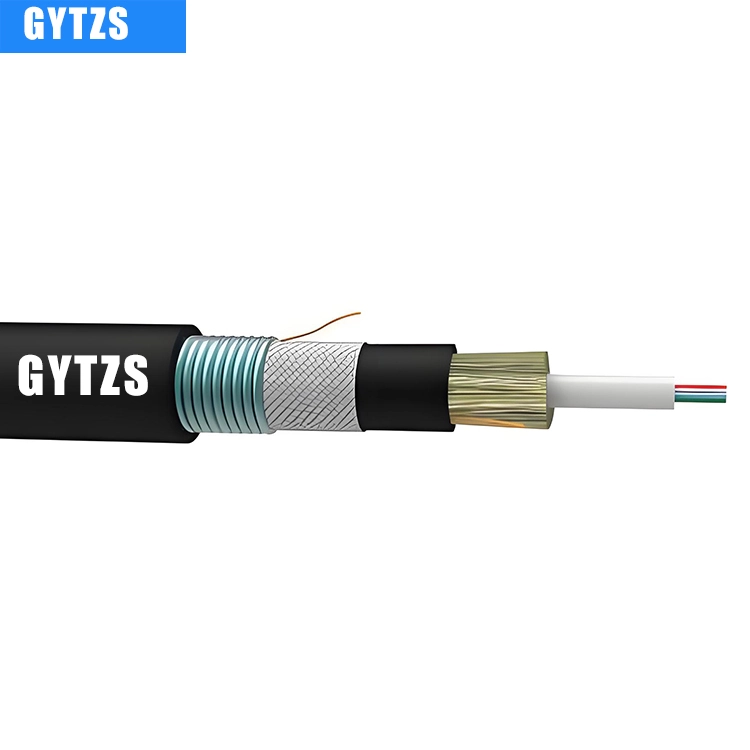 GYTZS Outdoor Fire Retardant Fiber Optic Cable ,G652D/G655 Flame retardant optic